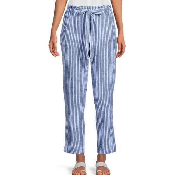 NWT Beach Lunch Lounge Women's Giavanna Linen Tie Pant Size M - Picture 1 of 10